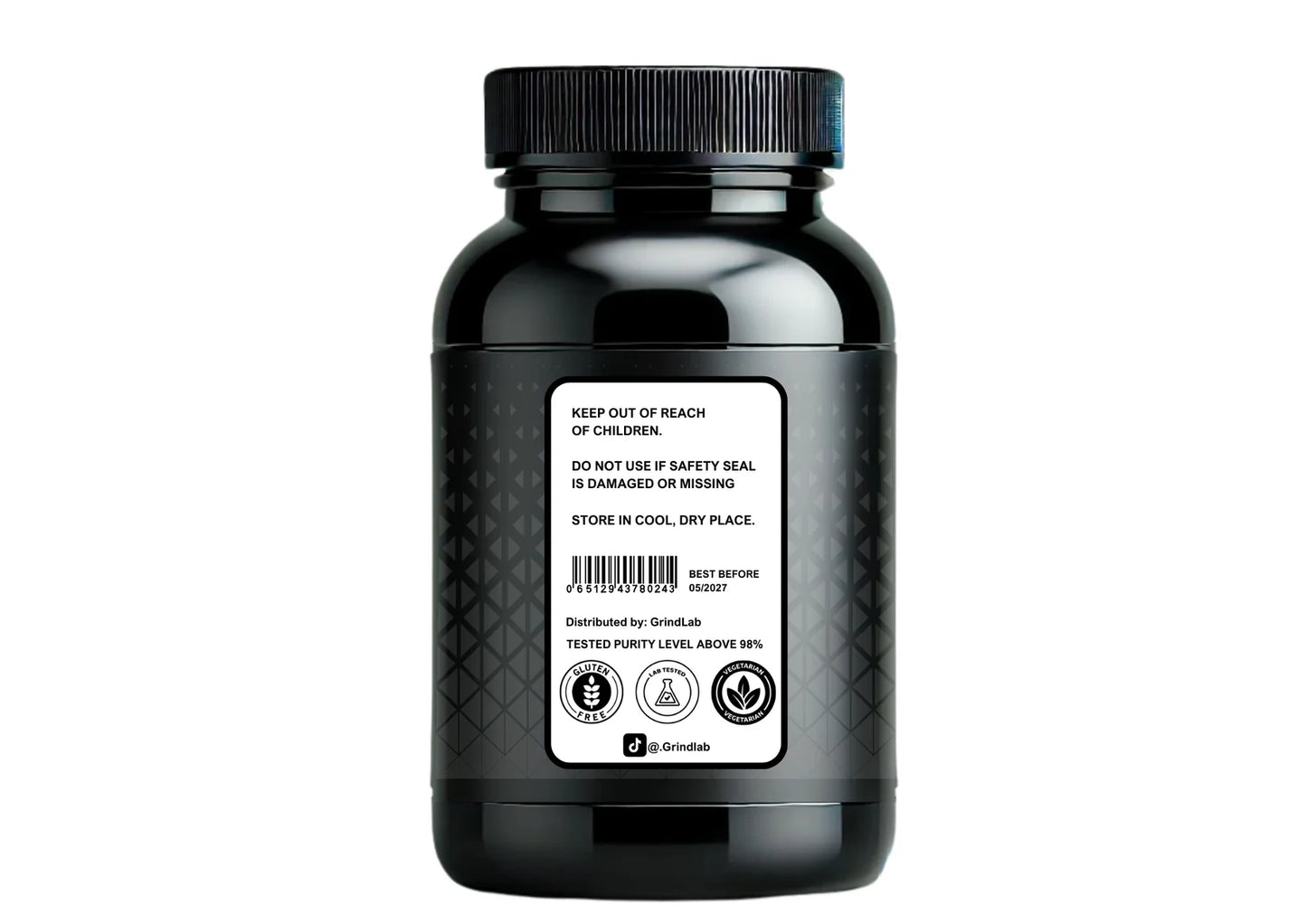 GrindLab Shilajit – Natural Energy, Vitality & Performance Booster 60 CAPSULES