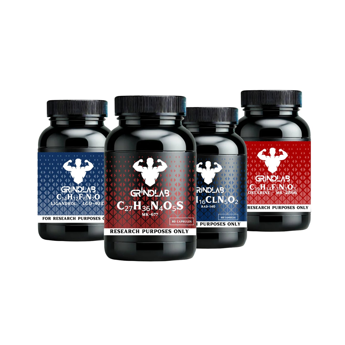 MUSCLE BUILDING STACK | OSTARINE, MK-677, LGD-4033, RAD-140
