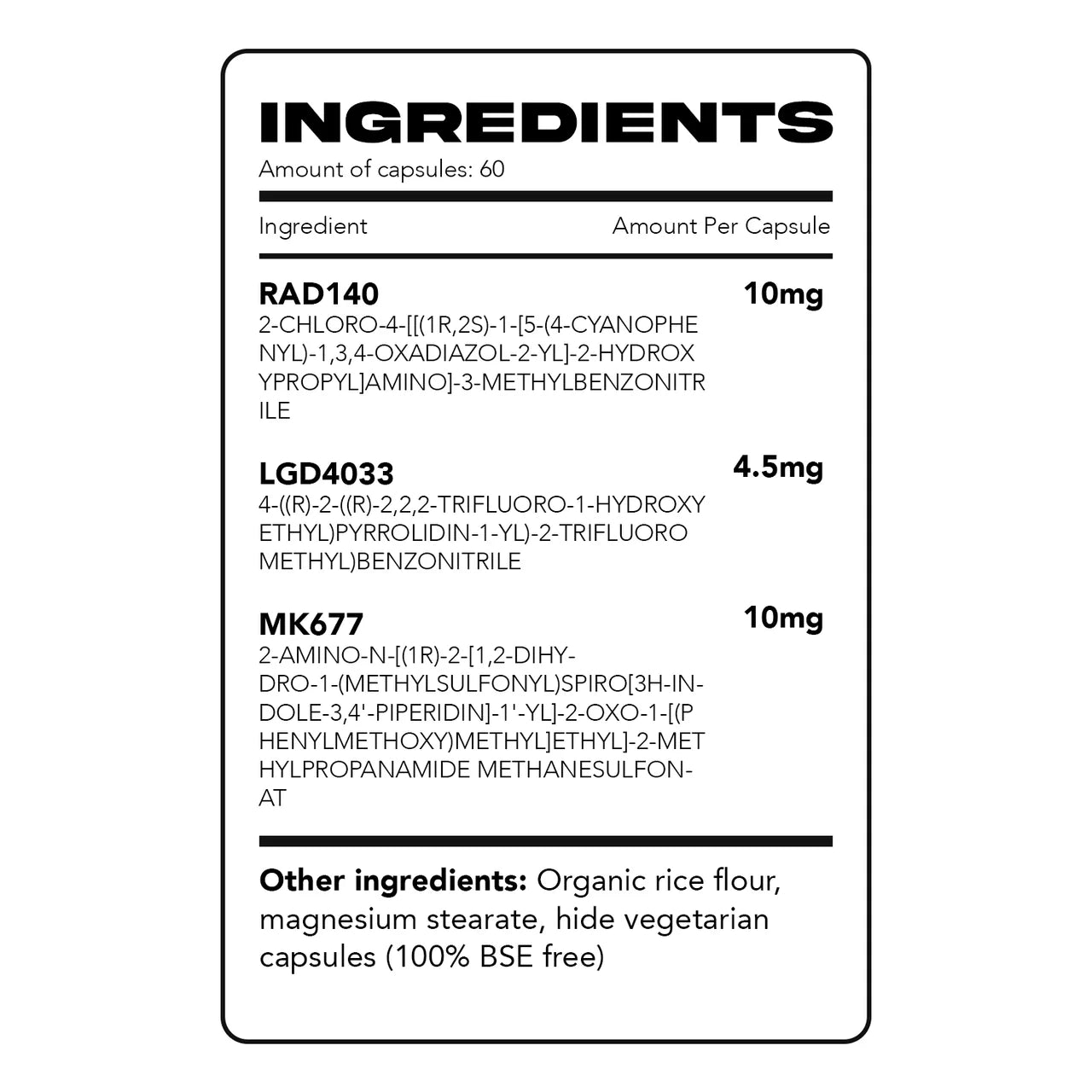 Warton Labz | Golden Stack | 60 Capsules - 10 mg | x3 Bundle