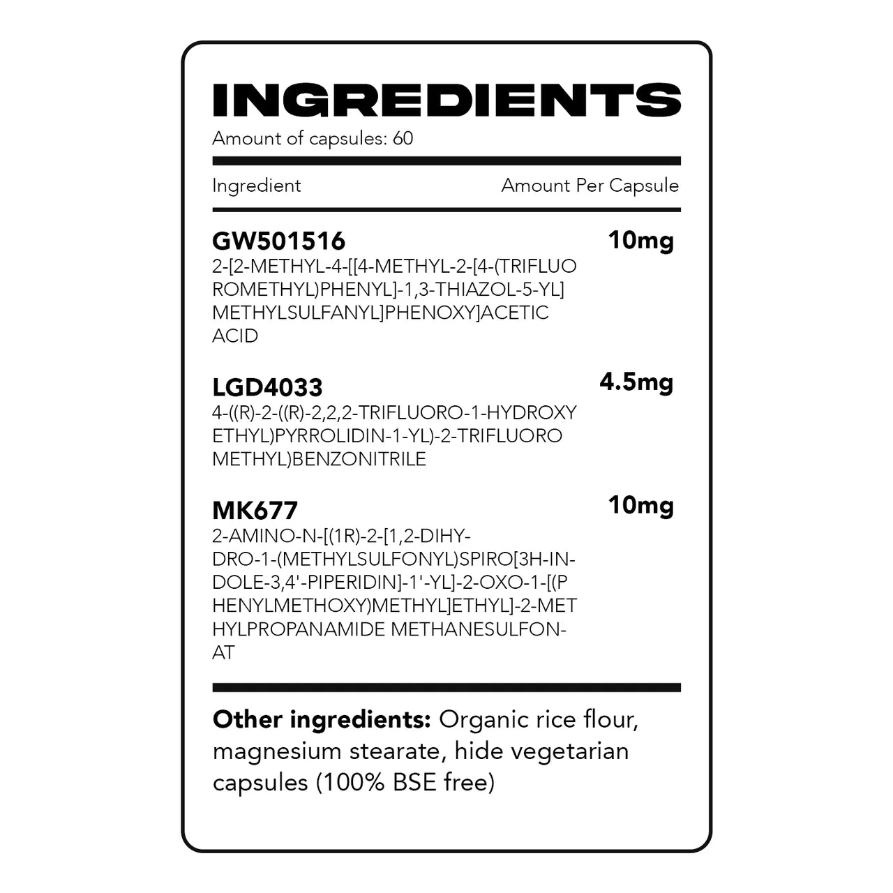 Warton Labz | Quantum Stack | 60 Capsules - 10 mg | x3 stack