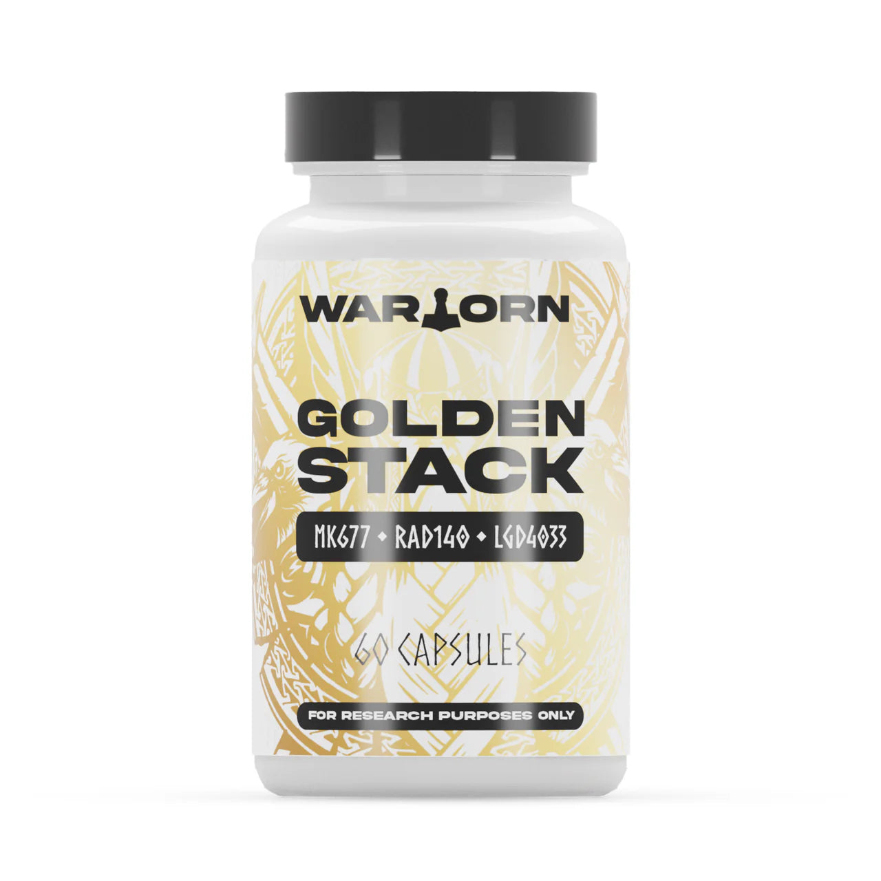 Warton Labz | Golden Stack - LGD4033, MK677, RAD140 | 60 Capsules - 10 mg