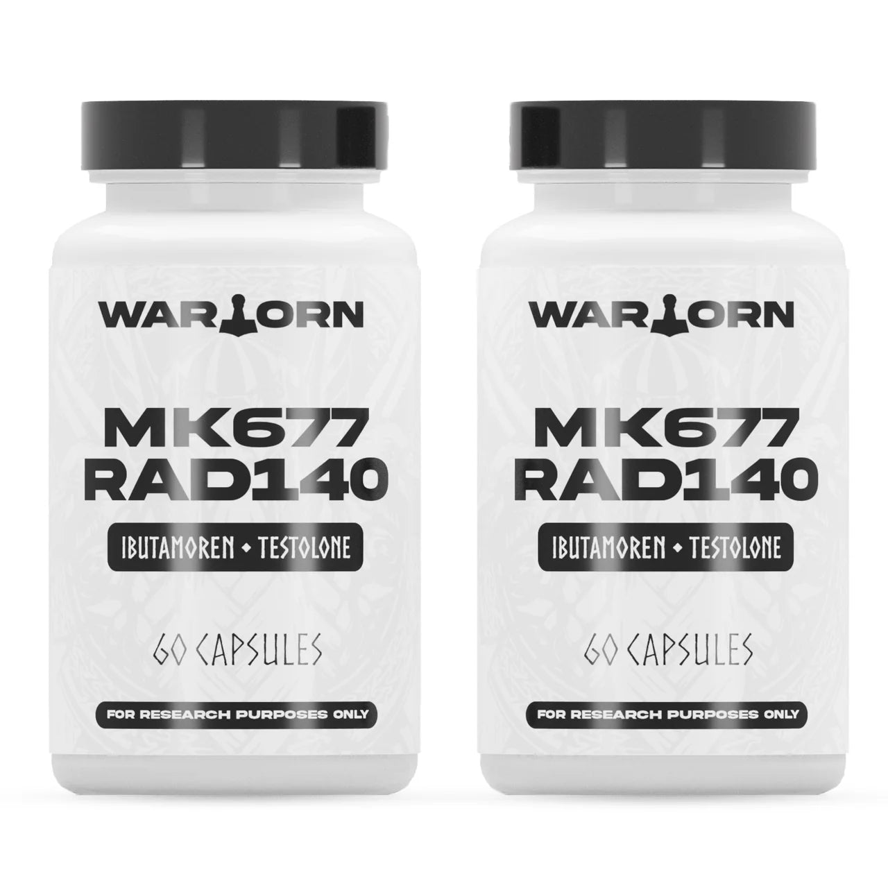 Warton Labz | MK677 + RAD140 | 60 Capsules - 10 mg | x2 Stack